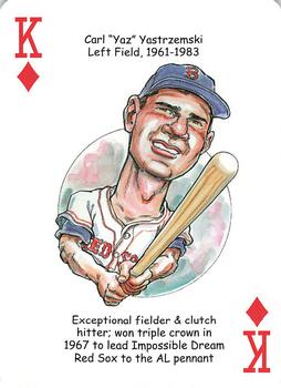 2007 Hero Decks Boston Red Sox World Champions Baseball Heroes Playing Cards #K♦ Carl 