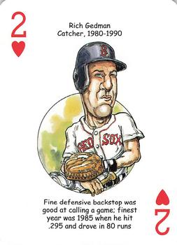 2007 Hero Decks Boston Red Sox World Champions Baseball Heroes Playing Cards #2♥ Rich Gedman Front