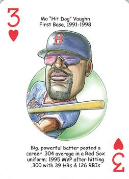 2007 Hero Decks Boston Red Sox World Champions Baseball Heroes Playing Cards #3♥ Mo 