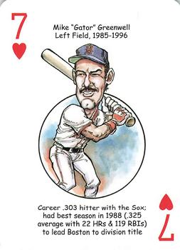 2007 Hero Decks Boston Red Sox World Champions Baseball Heroes Playing Cards #7♥ Mike 