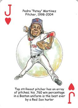 2007 Hero Decks Boston Red Sox World Champions Baseball Heroes Playing Cards #J♥ Pedro 