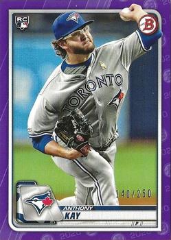 2020 Bowman - Purple #17 Anthony Kay Front