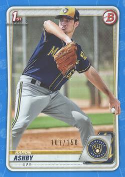 2020 Bowman - Prospects Blue #BP-57 Aaron Ashby Front