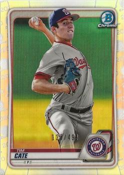 2020 Bowman - Chrome Prospects Refractor #BCP-83 Tim Cate Front