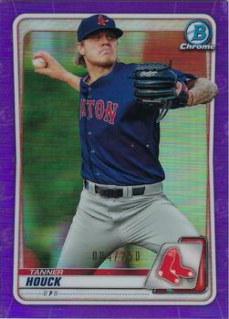 2020 Bowman - Chrome Prospects Purple Refractor #BCP-64 Tanner Houck Front