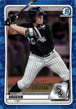 2020 Bowman - Chrome Prospects Blue Refractor #BCP-26 Andrew Vaughn Front