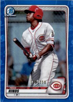 2020 Bowman - Chrome Prospects Blue Refractor #BCP-41 Rece Hinds Front