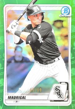 2020 Bowman - Chrome Prospects Green Refractor #BCP-101 Nick Madrigal Front