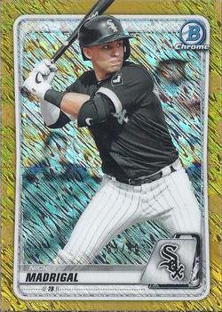 2020 Bowman - Chrome Prospects Gold Shimmer Refractor #BCP-101 Nick Madrigal Front