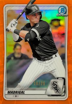 2020 Bowman - Chrome Prospects Orange Refractor #BCP-101 Nick Madrigal Front