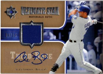 2007 Upper Deck Ultimate Collection - Ultimate Star Materials Autograph #SM-AG Alex Gordon Front