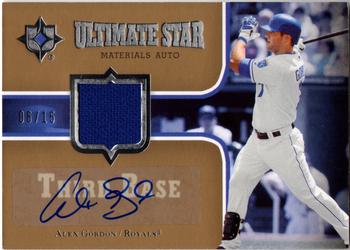 2007 Upper Deck Ultimate Collection - Ultimate Star Materials Autograph #SM-AG2 Alex Gordon Front