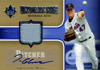 2007 Upper Deck Ultimate Collection - Ultimate Star Materials Autograph #SM-TG Tom Glavine Front