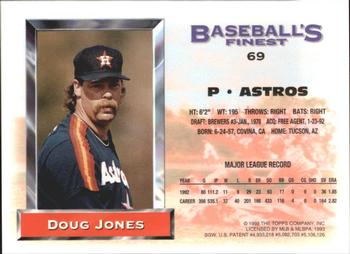 1993 Finest - Refractors #69 Doug Jones Back