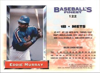 1993 Finest - Refractors #122 Eddie Murray Back