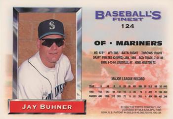 1993 Finest - Refractors #124 Jay Buhner Back