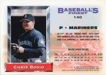 1993 Finest - Refractors #140 Chris Bosio Back