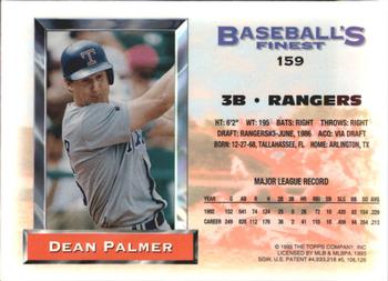 1993 Finest - Refractors #159 Dean Palmer Back