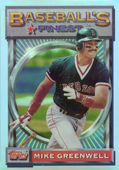 1993 Finest - Refractors #197 Mike Greenwell Front