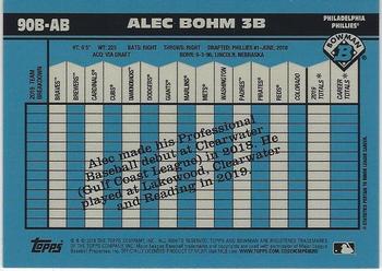 2020 Bowman - 1990 Bowman #90B-AB Alec Bohm Back