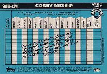 2020 Bowman - 1990 Bowman #90B-CM Casey Mize Back