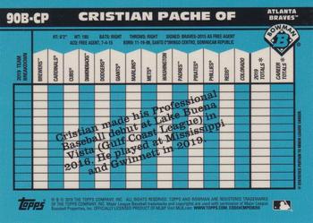2020 Bowman - 1990 Bowman #90B-CP Cristian Pache Back