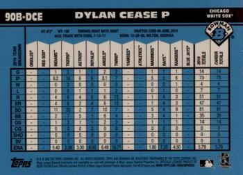 2020 Bowman - 1990 Bowman #90B-DCE Dylan Cease Back