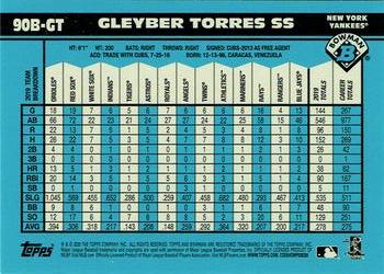 2020 Bowman - 1990 Bowman #90B-GT Gleyber Torres Back