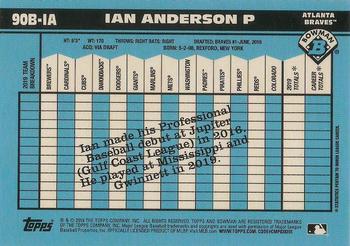 2020 Bowman - 1990 Bowman #90B-IA Ian Anderson Back