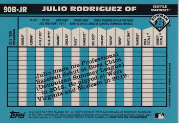 2020 Bowman - 1990 Bowman #90B-JR Julio Rodriguez Back