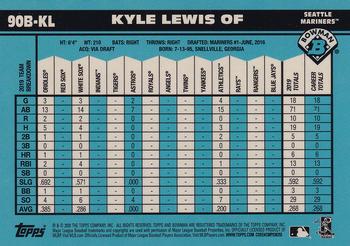 2020 Bowman - 1990 Bowman #90B-KL Kyle Lewis Back