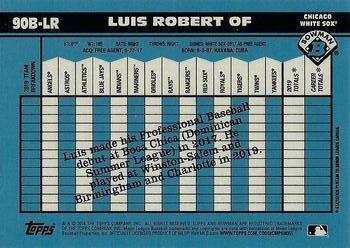 2020 Bowman - 1990 Bowman #90B-LR Luis Robert Back