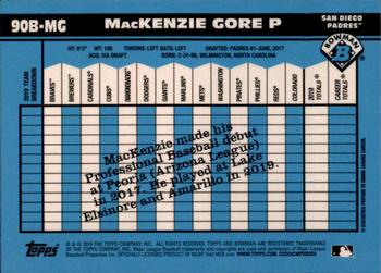 2020 Bowman - 1990 Bowman #90B-MG MacKenzie Gore Back