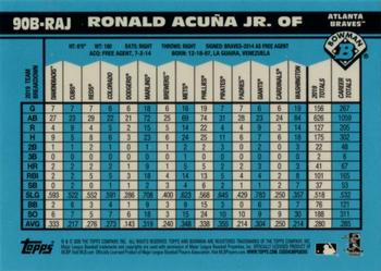 2020 Bowman - 1990 Bowman #90B-RAJ Ronald Acuña Jr. Back