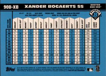 2020 Bowman - 1990 Bowman #90B-XB Xander Bogaerts Back