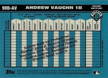2020 Bowman - 1990 Bowman Atomic Refractor #90B-AV Andrew Vaughn Back