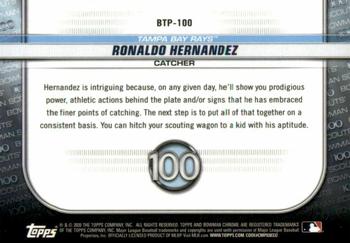 2020 Bowman - Chrome Bowman Scouts Top 100 Atomic Refractor #BTP-100 Ronaldo Hernandez Back
