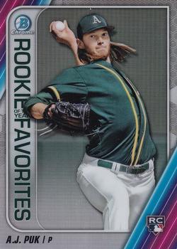 2020 Bowman - Chrome Rookie of the Year Favorites #ROYF-AP A.J. Puk Front