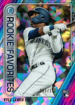 2020 Bowman - Chrome Rookie of the Year Favorites Atomic Refractors #ROYF-KL Kyle Lewis Front