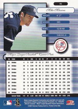 2001 Donruss Elite - Chicago Collection #46 Mike Mussina Back