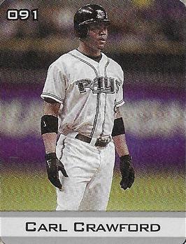 2003 Sports Vault MLB Stickers #91 Carl Crawford Front