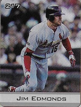 2003 Sports Vault MLB Stickers #217 Jim Edmonds Front