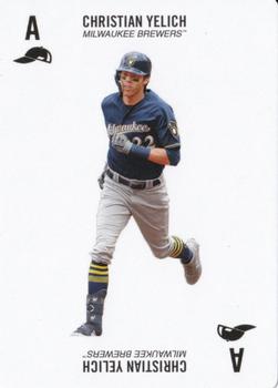 2020 Topps Kenny Mayne 52 Card Baseball Game Series 2 #A hat Christian Yelich Front
