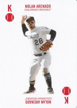 2020 Topps Kenny Mayne 52 Card Baseball Game Series 2 #K ball Nolan Arenado Front
