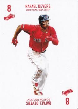 2020 Topps Kenny Mayne 52 Card Baseball Game Series 2 #8 cleat Rafael Devers Front
