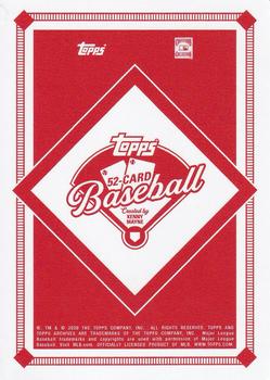 2020 Topps Kenny Mayne 52 Card Baseball Game Series 2 - Booster Pack #K glove Mike Mussina Back
