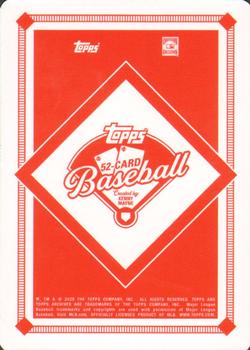2020 Topps Kenny Mayne 52 Card Baseball Game Series 2 - Booster Pack #K hat Ernie Banks Back