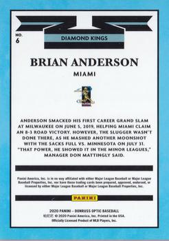 2020 Donruss Optic #6 Brian Anderson Back