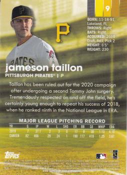 2020 Stadium Club Chrome #9 Jameson Taillon Back