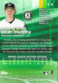 2020 Stadium Club Chrome #26 Sean Murphy Back